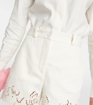 Shorts de algodón bordados | Elie Saab
