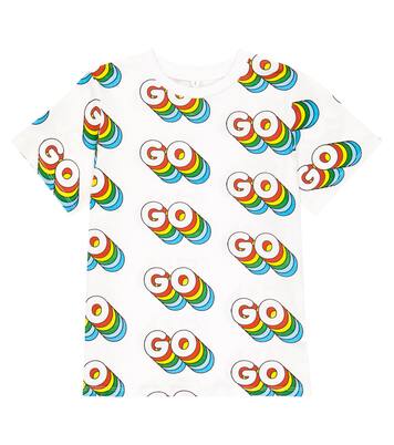 Camiseta en jersey de algodón estampada | Stella McCartney Kids