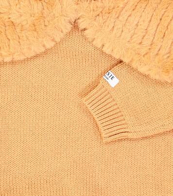 Embroidered cotton jersey onesie | Donsje