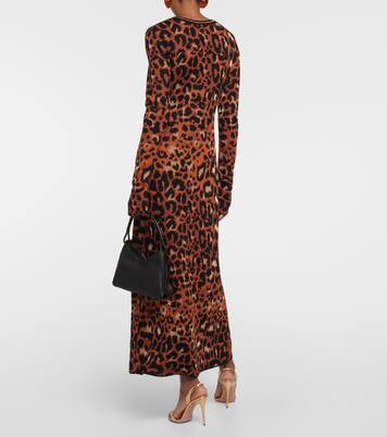 Amur knitted leopard-print midi dress | Johanna Ortiz
