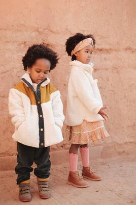 Ayser paneled fleece and corduroy jacket | Louise Misha