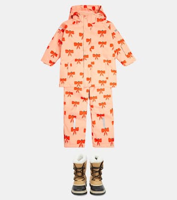 Tiny Bow technical snow jacket | Tinycottons