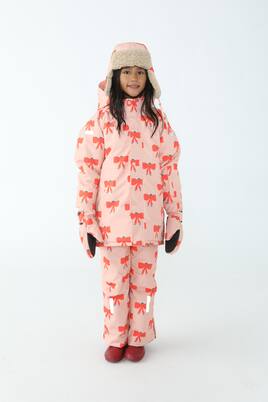 Tiny Bow technical snow jacket | Tinycottons