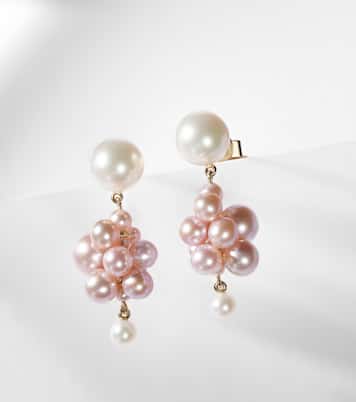 Ohrringe Boticelli aus Süßwasserperlen mit 14kt Gelbgold (585/1000) | Sophie Bille Brahe