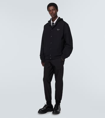 Pantalon de survêtement en soie mélangée | Prada