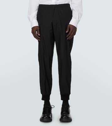 Pantalon de survêtement en soie mélangée | Prada