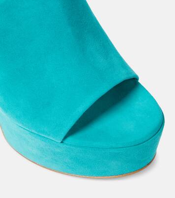 Holly suede platform mules | Gianvito Rossi