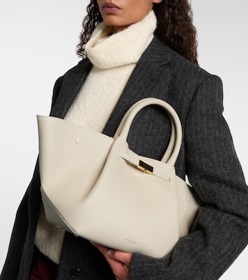 New York Midi leather tote bag | DeMellier