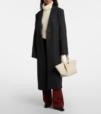 New York Midi leather tote bag | DeMellier