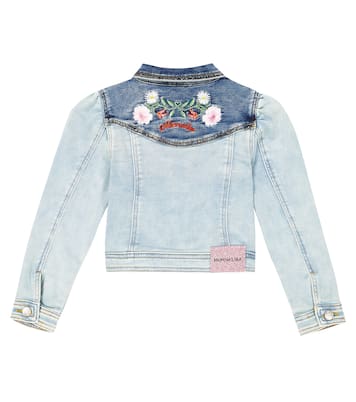 Embroidered denim jacket | Monnalisa