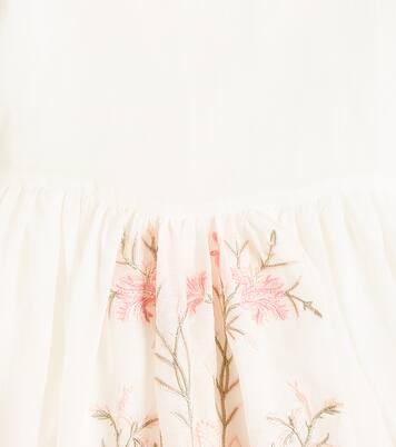 Embroidered linen dress | Petite Amalie  