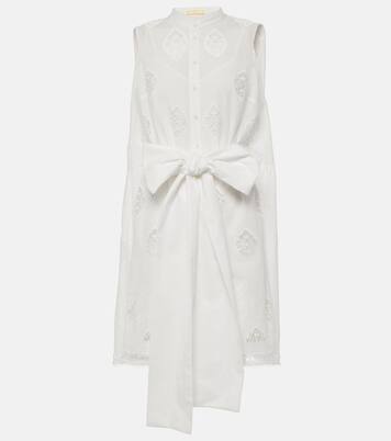 Robe brodée en coton mélangé | Erdem