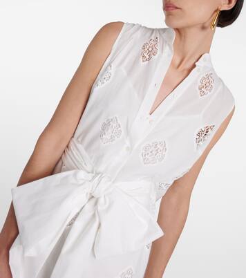 Robe brodée en coton mélangé | Erdem