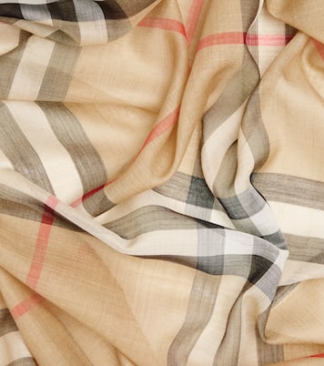 Bufanda de lana y seda con Burberry Check | Burberry