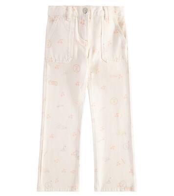 Pantalones Gretchen de denim de algodón | Bonpoint