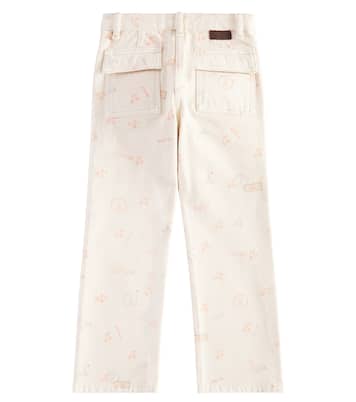 Pantalones Gretchen de denim de algodón | Bonpoint