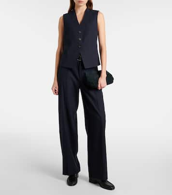 Gilet de costume en lin mélangé | Vince