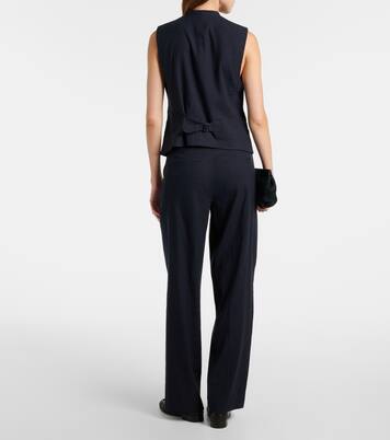 Gilet de costume en lin mélangé | Vince