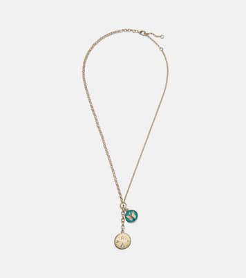 Dream & Reverie 18kt gold charm necklace with diamonds | FoundRae