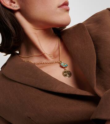 Dream & Reverie 18kt gold charm necklace with diamonds | FoundRae