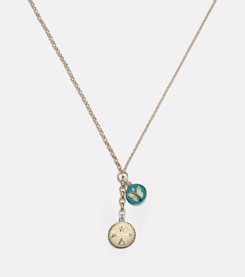 Dream & Reverie 18kt gold charm necklace with diamonds | FoundRae
