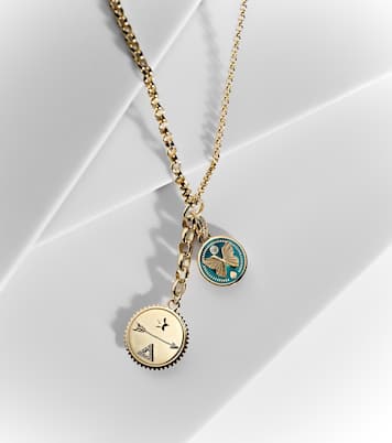 Dream & Reverie 18kt gold charm necklace with diamonds | FoundRae