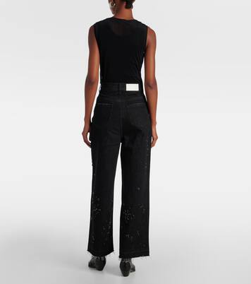 Jeans a gamba larga distressed | Xu Zhi