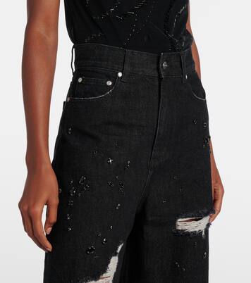 Jeans a gamba larga distressed | Xu Zhi