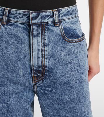 Twisted low-rise wide-leg jeans | Alaïa