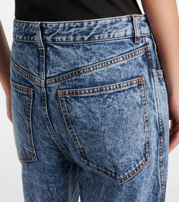 Twisted low-rise wide-leg jeans | Alaïa