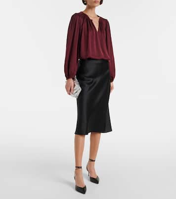 Top Riona aus Satin | Velvet