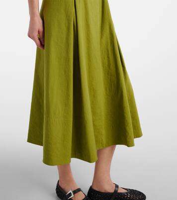 Robe midi en lin mélangé | Vince