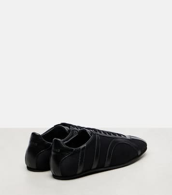 Leather-trimmed sneakers | Toteme