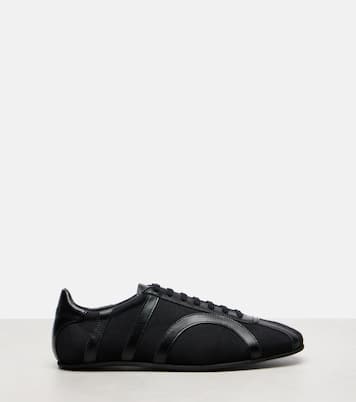 Leather-trimmed sneakers | Toteme
