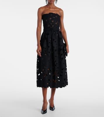 Abito bustier in pizzo | Oscar de la Renta