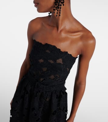 Abito bustier in pizzo | Oscar de la Renta