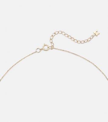 14kt gold pendant necklace with mother-of-pearl | Mateo