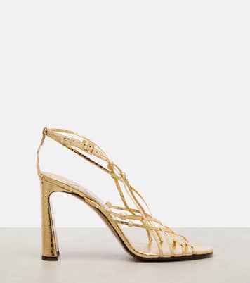 Sandalen Felice 95 aus Metallic-Leder | Jimmy Choo
