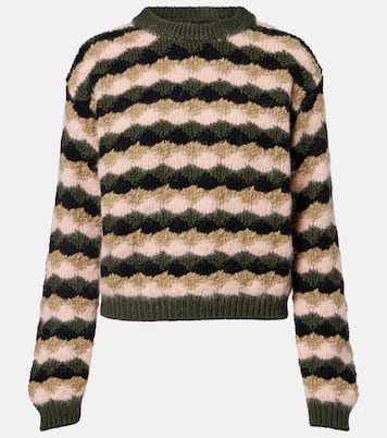 Striped wool and alpaca-blend sweater | Moncler Grenoble
