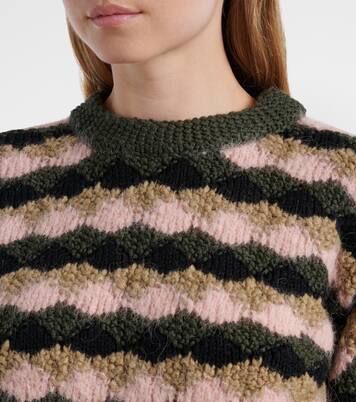 Striped wool and alpaca-blend sweater | Moncler Grenoble