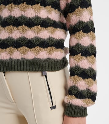 Striped wool and alpaca-blend sweater | Moncler Grenoble