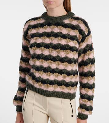 Striped wool and alpaca-blend sweater | Moncler Grenoble