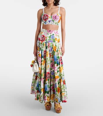 Raffia-effect platform mules | Dolce&Gabbana