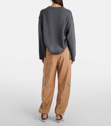 Pull en laine mélangée à logo | Ganni