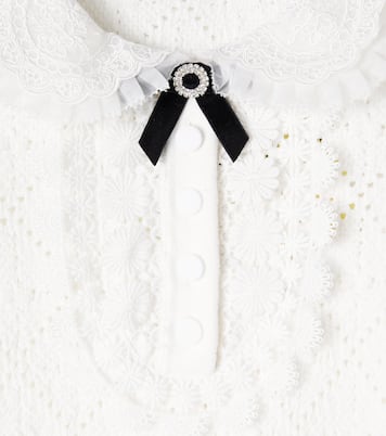 Robe en pointelle et dentelle | Self-Portrait Kids