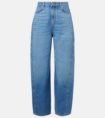 High-Rise Barrel Jeans Cocoon  | Givenchy