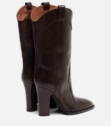 Lavinia 100 leather mid-calf boots | Paris Texas