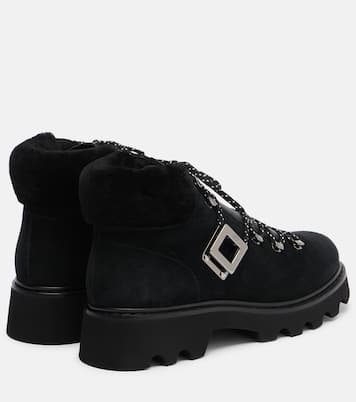 Schnürstiefel Viv' Rangers aus Veloursleder | Roger Vivier