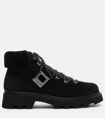 Schnürstiefel Viv' Rangers aus Veloursleder | Roger Vivier