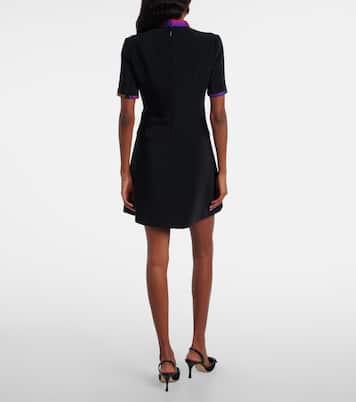 Vestido corto de cady con seda | Pucci